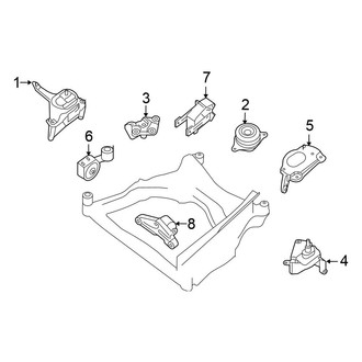 Nissan OE - Engine / Transaxle - Engine & Transmission Mounting (Coupe 2.5L Automatic CVT Tr)