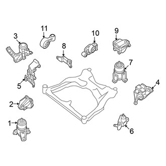 Nissan OE - Engine / Transaxle - Engine & Transmission Mounting (Coupe 3.5L Standard Tr)