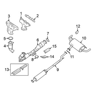 Nissan OE - Exhaust System - Exhaust Components
