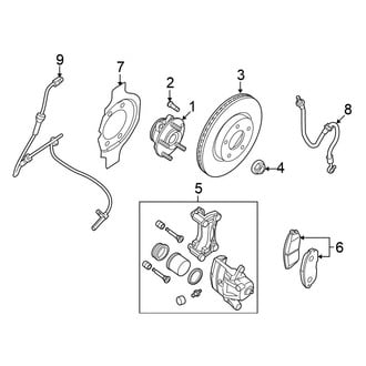 Nissan OE - Front Suspension - Brake Components (Coupe)