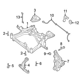 Nissan OE - Front Suspension - Stabilizer Bar & Components (Coupe 2.5L)