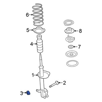 Nissan OE - Suspension Strut Mount Nut