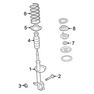 Nissan OE - Front Suspension - Struts & Components (Coupe)