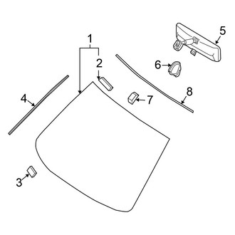 Nissan OE - Windshield - Glass (Coupe)