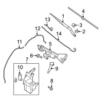 Nissan OE - Windshield - Wiper & Washer Components (Coupe)