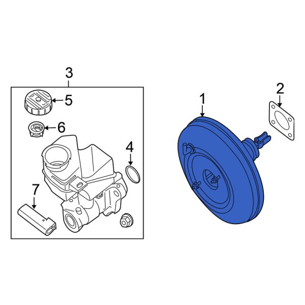Nissan OE 472109N00A Power Brake Booster
