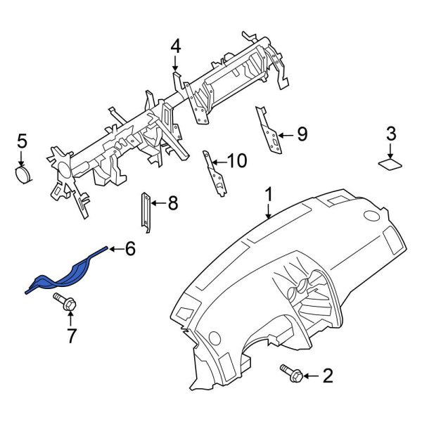 Instrument Panel Knee Bolster