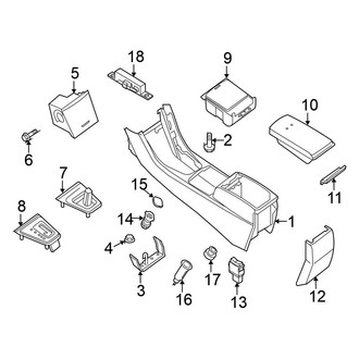 Nissan OE - Center Console (Coupe)