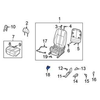 Nissan OE - Front Right Seat Track Cover