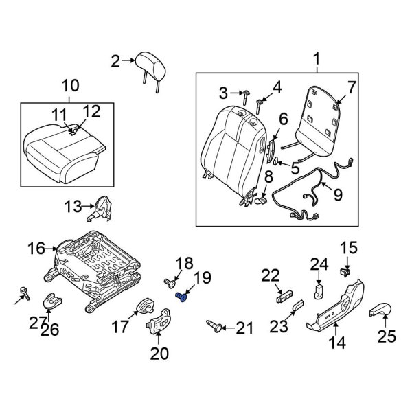 Seat Motor Screw