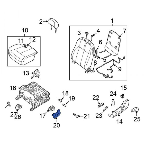 Seat Motor Bracket