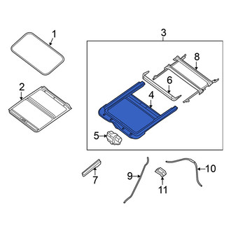 Nissan OE - Sunroof Guide Rail