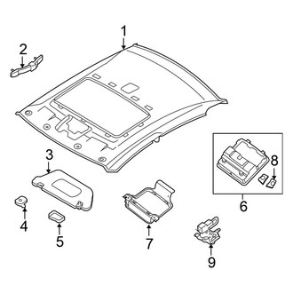 Nissan OE - Roof - Interior Trim (With Sunroof), (Coupe)