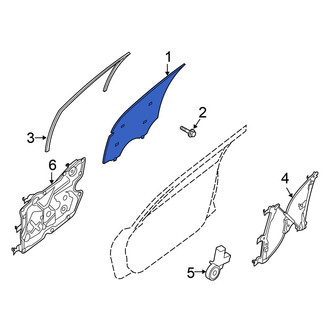 Nissan OE - Front Left Door Glass