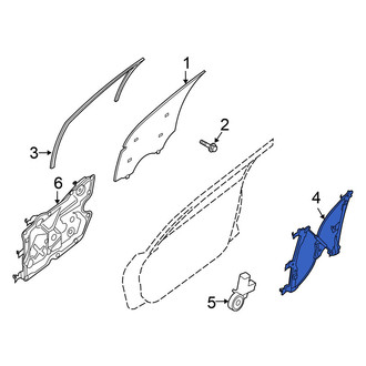 Nissan OE - Front Left Window Regulator