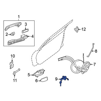 Nissan OE - Front Left Door Lock Cylinder