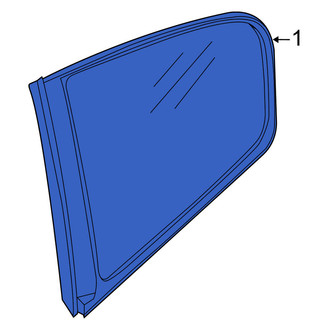 Nissan OE - Rear Right Quarter Glass