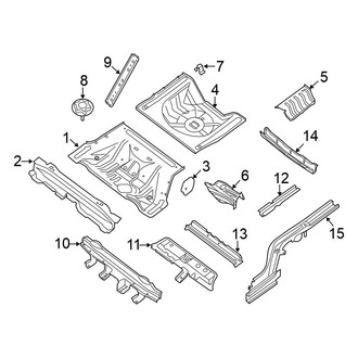Nissan OE - Rear Body & Floor - Floor & Rails (Coupe)