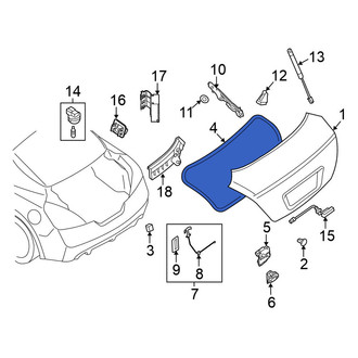 Nissan OE - Rear Deck Lid Seal