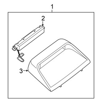 Nissan OE - Rear Center High Mount Stop Light