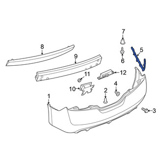 Nissan OE - Rear Left Bumper Cover Bracket