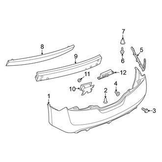 Nissan OE - Rear Bumper - Bumper & Components (Coupe)