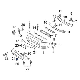 Nissan OE - Radiator Support Splash Shield Cap