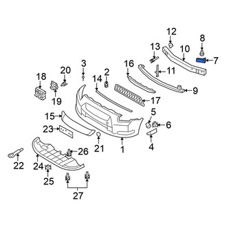 Nissan OE - Front Right Bumper Cover Reinforcement