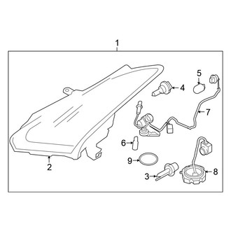Nissan OE - Front Lamps - Headlamp Components