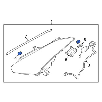 Nissan OE - Front Headlight Housing Vent Tube
