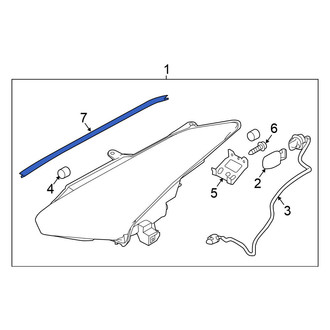 Nissan OE - Left Headlight Seal