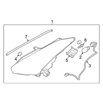 Nissan OE - Front Lamps - Headlamp Components