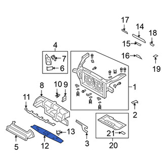 Nissan OE - Front Upper Radiator Support Access Cover