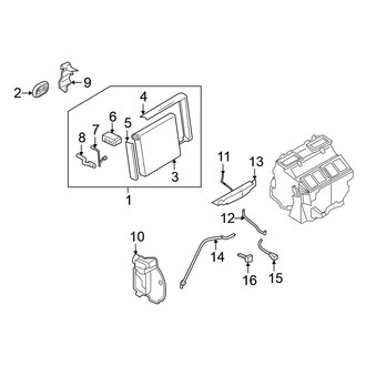 Nissan OE - Air Conditioner & Heater - Evaporator Components