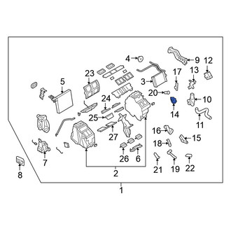 Nissan OE - HVAC Blend Door Link
