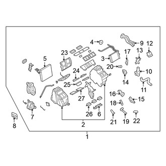 Nissan OE - Air Conditioner & Heater - Evaporator & Heater Components
