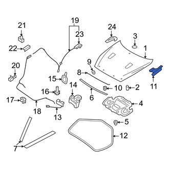Nissan OE - Front Left Hood Hinge