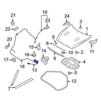 Nissan OE - Front Left Hood Latch