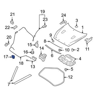 Nissan OE - Front Hood Safety Catch