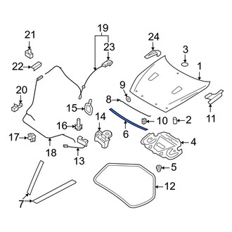 Nissan OE - Front Hood Seal