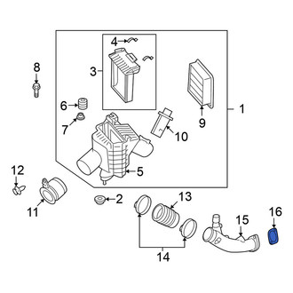 Nissan OE - Engine Air Intake Hose Gasket