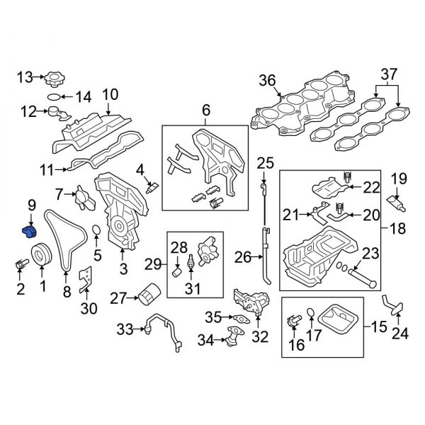 Engine Timing Chain Tensioner