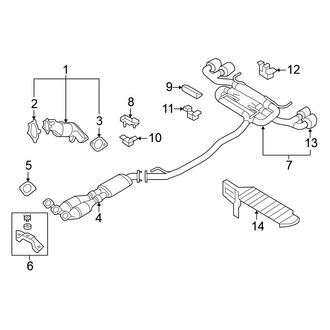 Nissan OE - Exhaust System - Exhaust Components