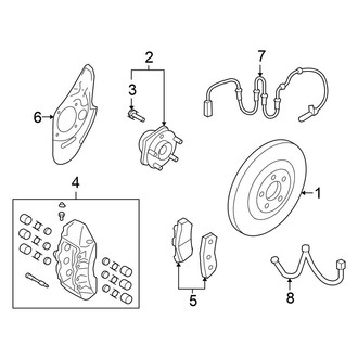 Nissan OE - Front Suspension - Brake Components