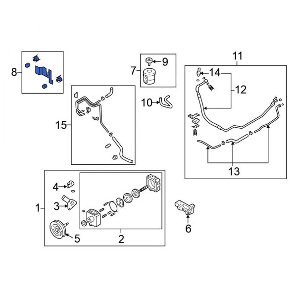 Power Steering Pump Reservoir Bracket