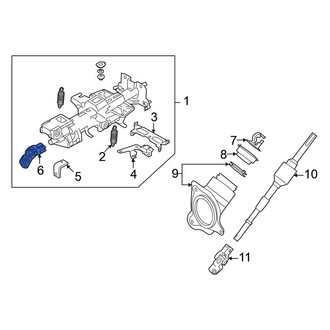 Nissan OE - Upper Steering Shaft Universal Joint