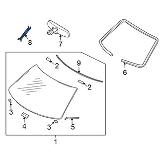 Nissan OE - Front Interior Rear View Mirror Cover
