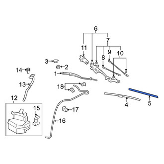 Nissan OE - Left Wiper Blade Refill