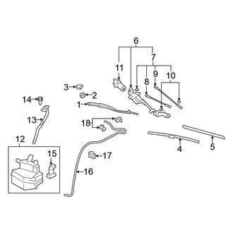 Nissan OE - Windshield - Wiper & Washer Components