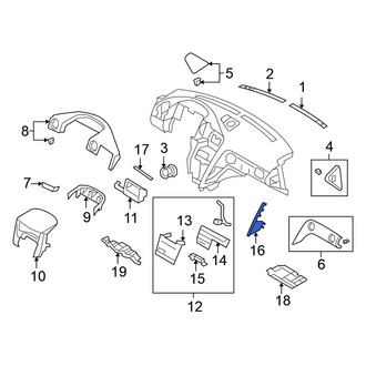 Nissan OE - Right Instrument Panel Molding